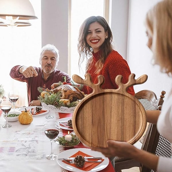 Antler Shaped Wooden Tray